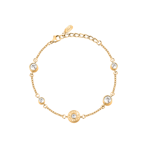 Pulsera Acero Dorado Karl Lagerfeld Mujer KLBJX12 Circonitas