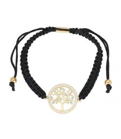 Pulsera Acero Dorado Liska Mujer SHA152-MD Árbol De La Vida