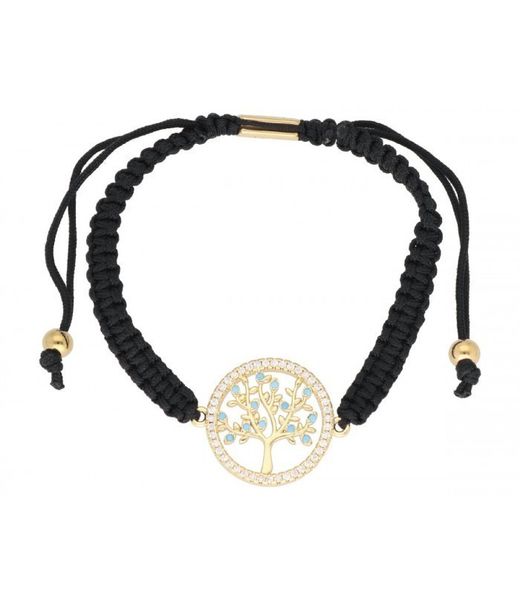 Liska Women's Gold Steel Bracelet SHA152-MD Tree of Life
