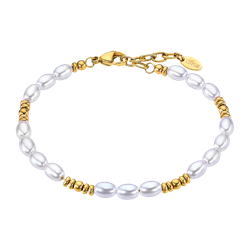 Pulsera Acero Dorado Lotus Style Mujer LS2562-2/2 Perlas