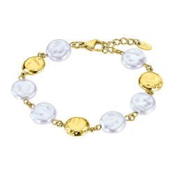 Pulsera Acero Dorado Lotus Style Mujer LS2563-2/2 Perlas