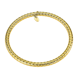 Pulsera Acero Dorado Lotus Style Mujer LS2583-2/2 Rígida Relieve