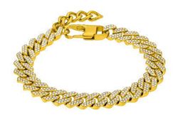 Pulsera Acero Dorado Marea Hombre C00103/506 Circonitas