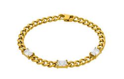 Pulsera Acero Dorado Marea Hombre C00103/517 Circonitas