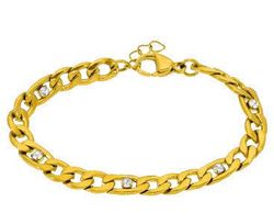 Pulsera Acero Dorado Marea Hombre C00103/522 Circonitas