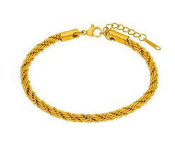 Pulsera Acero Dorado Marea Mujer C02003/BC Eslabones En Brillo