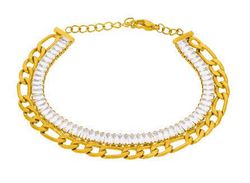 Pulsera Acero Dorado Marea Mujer C03103/AQ Circonitas