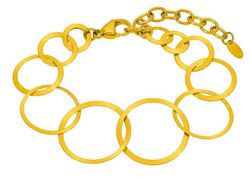 Pulsera Acero Dorado Marea Mujer C03103/BC Eslabones En Brillo