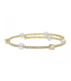 Pulsera Acero Dorado Mujer Liska BL024BR-D Alloy Circonitas Perla