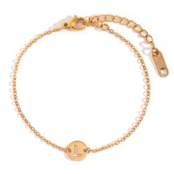 Pulsera Acero Dorado Mujer PSL0078DOL Letra L