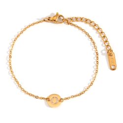 Pulsera Acero Dorado Mujer PSL0078DOO Letra O