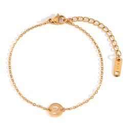 Pulsera Acero Dorado Mujer PSL0078DOZ Letra Z