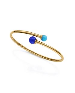 Pulsera Acero Dorado Viceroy 14275P01013 Rígida Pulida En Brillo