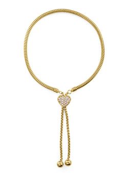 Pulsera Acero Dorado Viceroy 75437P01012 Corazón Circonitas