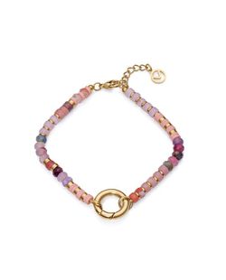 Pulsera Acero Dorado Viceroy Mujer 14048P01012 Piedras Naturales Multicolor Aro