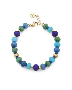 Pulsera Acero Dorado Viceroy Mujer 14355P01019 Piedras & Cristales Azul Bicolor Verdes