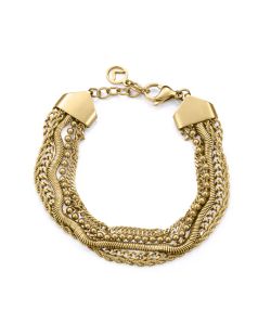 Pulsera Acero Dorado Viceroy Mujer 75438P01012 Múltiples Cadenas
