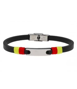 Liska 845BR1234 Sport Schwarzes Herren-Stahlarmband