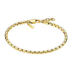 Pulsera Acero Inoxidable Dorado Lotus Hombre LS2367-2/2 Eslabones En Brillo 19,5+2,5cm