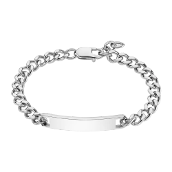 Pulsera Acero Inoxidable Lotus Hombre LS2364-2/1 Placa En Brillo 18,8+2,2cm