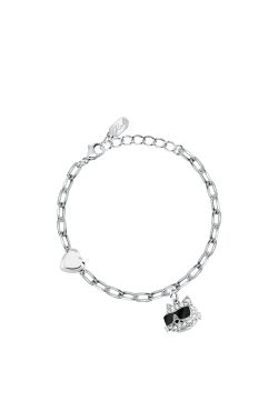Pulsera Acero Karl Lagerfeld Mujer KLAYD16 Colgantes Corazón & Gato