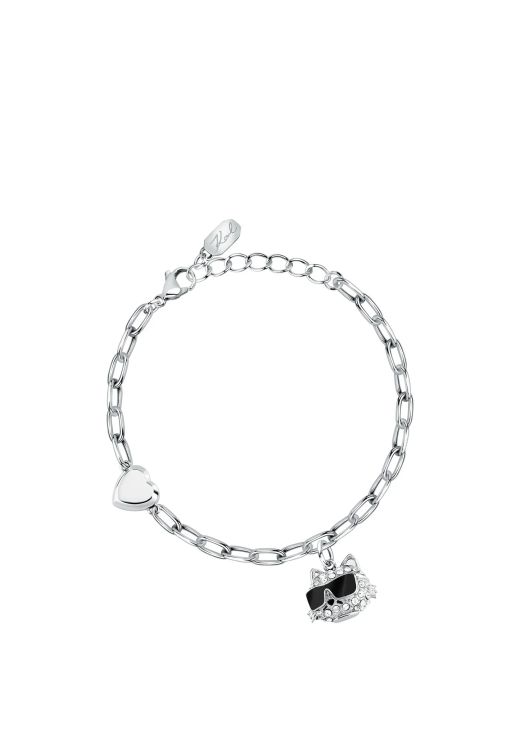 Pulsera Acero Karl Lagerfeld Mujer KLAYD16 Colgantes Corazón & Gato