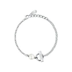 Pulsera Acero Karl Lagerfeld Mujer KLAYR07 Perla 8mm