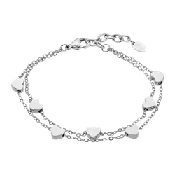 Pulsera Acero Lotus Style Mujer LS2560-2/1 Corazones En Brillo