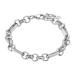 Pulsera Acero Lotus Style Mujer LS2579-2/1 Eslabones Entorchados