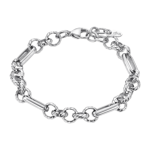 Pulsera Acero Lotus Style Mujer LS2579-2/1 Eslabones Entorchados