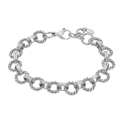 Pulsera Acero Lotus Style Mujer LS2580-2/1 Eslabones Entorchados