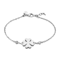 Pulsera Acero Lotus Style Mujer LS2601-2/1 Trébol Circonitas