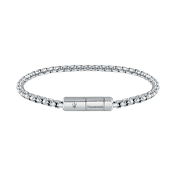 Pulsera Acero Maserati Hombre JM223ATK22 Eslabones Plateado Tridente Maserati