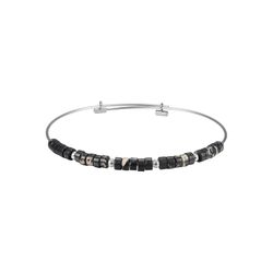 Pulsera Acero Mujer 4mm PSM0012RHAD Piedras Minerales Ágata Dendrítica