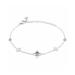 Pulsera Acero Mujer B26158 Estrellas En Brillo 16cm
