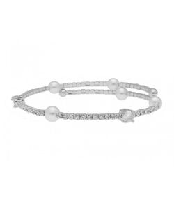 Pulsera Acero Mujer Liska BL024BR Alloy Circonitas Perla