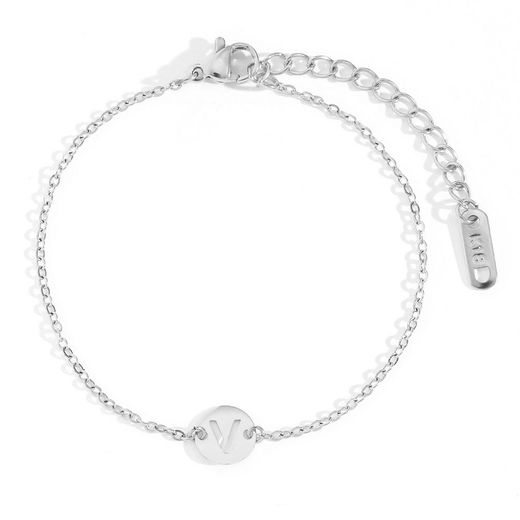 Pulsera Acero Mujer PSL0078RHV Letra V