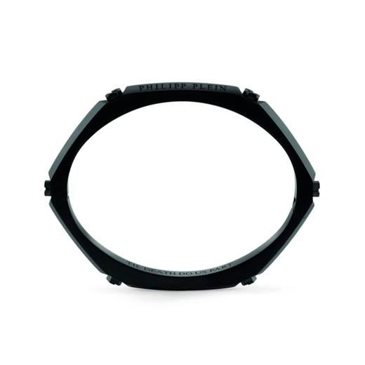 Pulsera Acero Negro Mujer Philipp Plein PJ1EA05BL Rígida Frase Philipp Plein Grabada