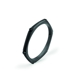 Pulsera Acero Negro Mujer Philipp Plein PJ1EA05BS Rígida Frase Philipp Plein Grabada