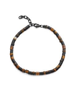 Pulsera Acero Negro Viceroy Hombre 14313P01011 Piedras Naturales Multicolor