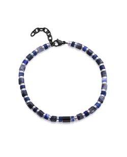 Pulsera Acero Negro Viceroy Hombre 14313P01013 Piedras Naturales Multicolor