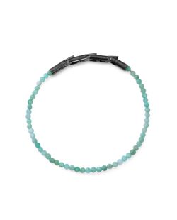 Pulsera Acero Negro Viceroy Hombre 14351P09016 Piedras Esmeralda Naturales