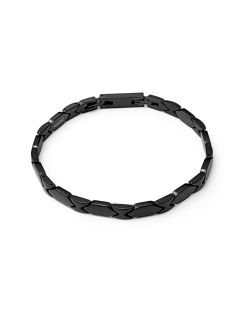 Pulsera Acero Negro Viceroy Hombre 75422P01010 Eslabones En Brillo