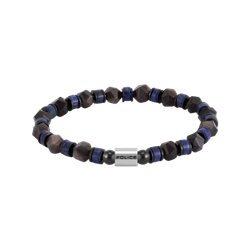 Pulsera Acero - Piedras Minerales Police PEAGB0083602 Logo Police
