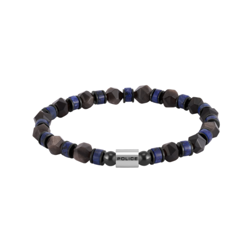 Pulsera Acero - Piedras Minerales Police PEAGB0083602 Logo Police