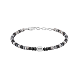 Pulsera Acero - Piedras Minerales Police PEAGB0083802 Logo Police