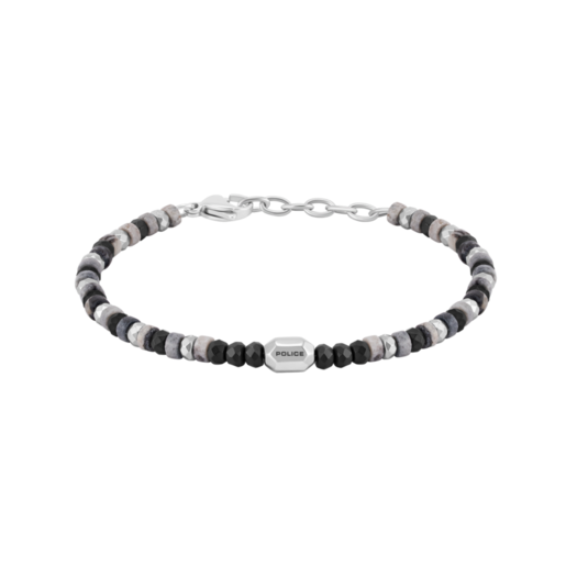 Pulsera Acero - Piedras Minerales Police PEAGB0083802 Logo Police