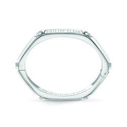 Pulsera Acero Plateado Mujer Philipp Plein PJ1EA01BL Rígida Frase Philipp Plein Grabada