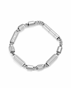 Pulsera Acero Police PEAGB0001115 Eslabones Troquelados