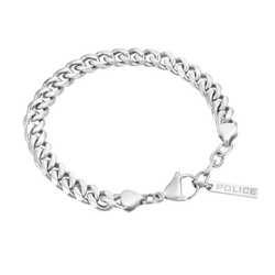 Pulsera Acero Police PEAGB0006602 Placa Pulida En Brillo